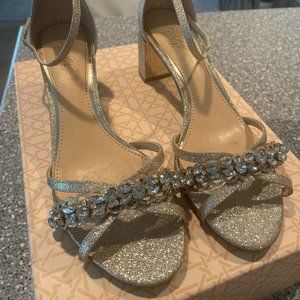 Size 8 Jewel Badgley Mischka Giona Block Heels